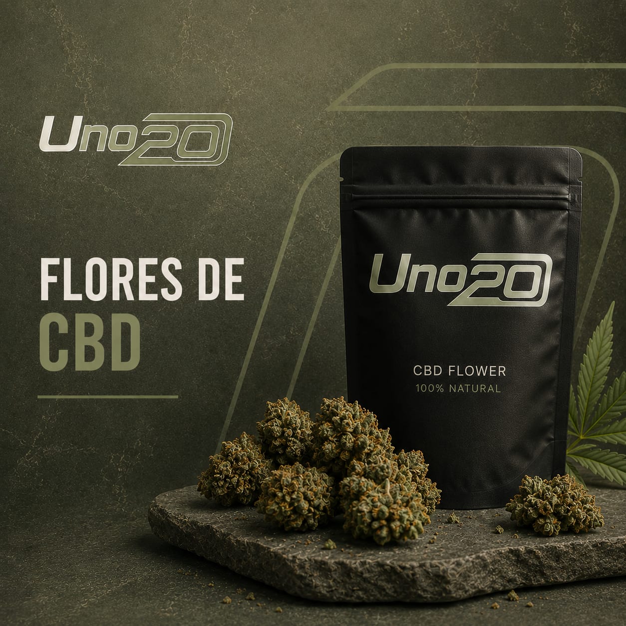 Flores de CBD UNO20, 100% natural