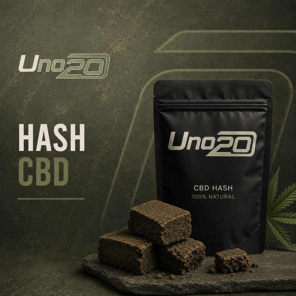 Hash de CBD UNO20, 100% natural
